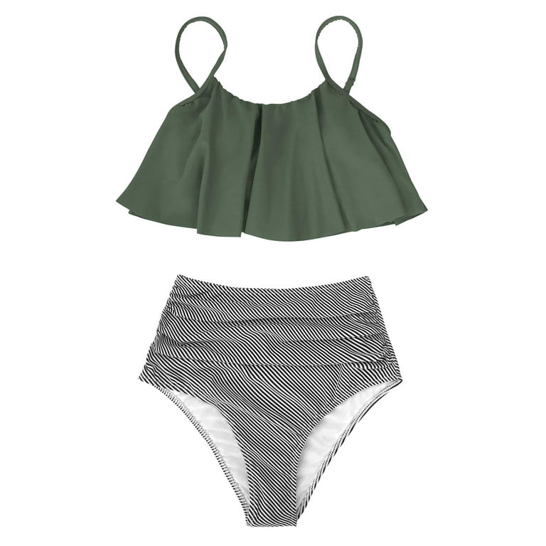 Cupshe falbala cross design bikini cheap set