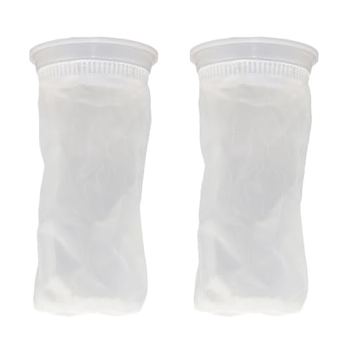 2 Pack IBC Water Tote Lid Filter Nylon Filter Screen Rainwater Barrel Leaf Catcher for Water Tank Cover Washable White