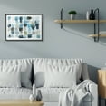 thumbnail image 2 of Stupell Industries Ocean Inspired Abstract Tiles Blue Green Watercolor Abstract Painting Black Framed Art Print Wall Art, 24 x 30, 2 of 8