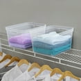 thumbnail image 3 of Sterilite Tall Storage Bin, Clear Plastic, Easy Access Container with Carry Handles, 6 Count, 3 of 9