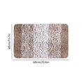 thumbnail image 3 of Non-Slip Absorbent Microfiber Bath Mat, Soft High-Grade Polyester with Rubber Backing, Machine Washable Quick Dry, 15.7x23.6in Brown for Bathroom Shower Bedroom, 3 of 7