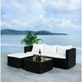 thumbnail image 4 of Safavieh  Outdoor Living Madalina 3-Piece Patio Set Black/Beige, 4 of 5