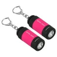 thumbnail image 1 of Uxcell 2.1" Mini Linterna LED Recargable de Llavero Carga USB 2 Paquete Rosa Brillante, 1 of 6