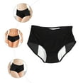 thumbnail image 5 of HOOWIFFY Menstrual Briefs for Female Black Nylon Fabric Comfortable Women Menstrual Period 1Pcs, 5 of 8