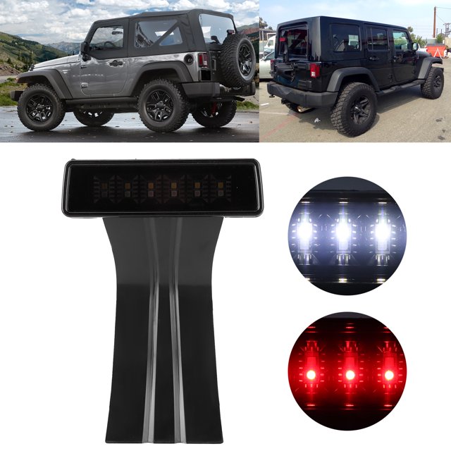 Luz de freno trasera ANGGREK LED montaje alto Wrangler JK 2007-2018
