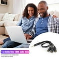 thumbnail image 4 of 3.5mm 4-Pole Plug to 3 Way Stereo Audio Headphone Splitter Adapter Cable, 4 of 9