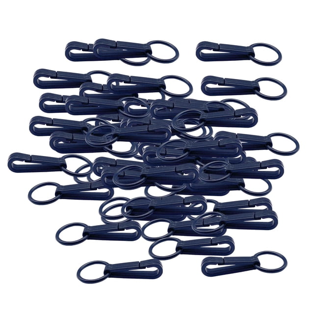 50 ganchos elásticos para colgar cortinas de ducha, accesorios de baño Junta tórica