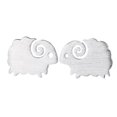 thumbnail image 1 of MasteelfCA 1 Pair Simple Stylish Lamb Ear Studs Lovely Funny Animal Ear Rings (Silver), 1 of 7