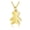 Gold, variant on Stainless Steel Pendant Necklace Bear Silver 15.7" 1.5mm Z627-Silver