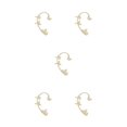 thumbnail image 2 of Qarigey Pendientes de clip exclusivos: destaque con un estilo poco convencional Auriculares estilo estrella con clase sin orificios para los Type2 NO2, 2 of 6