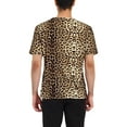 thumbnail image 3 of Lars Amadeus Men's Short Sleeves Round Neck Leopard Prints T-shirt, 3 of 6