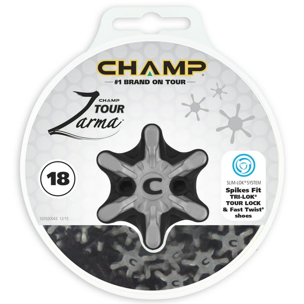 Champ Zarma Tour Rapide 3.0 Pointes de Golf - Noir/argent