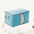 thumbnail image 1 of Minkissy Comforter Storage Bags with Zipper Blue Bedding Storage Bag Moisture Absorption Adults Home Use 1Pack, 1 of 8