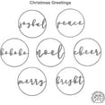 thumbnail image 6 of ROCC RUSTED ORANGE CRAFTWORKS CO. Minimalist Christmas Greetings Merry 11.5"- Metal Holiday Sign for Front Door Noel Merry Peace Joyful Wreath Insert decoracion de Navidad Rustic Christmas Sign Xmas, 6 of 8