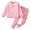 Z02-Pink, variant on Futezty Toddler Boys Girls Clothes Fall Winter Outfit Sets, Baby Outfits Long Sleeved Crew Neck Bow Pattern Stretch 0 6 12 18 24 Months 2T 3T 4T 2Pcs Set Top and Pants
