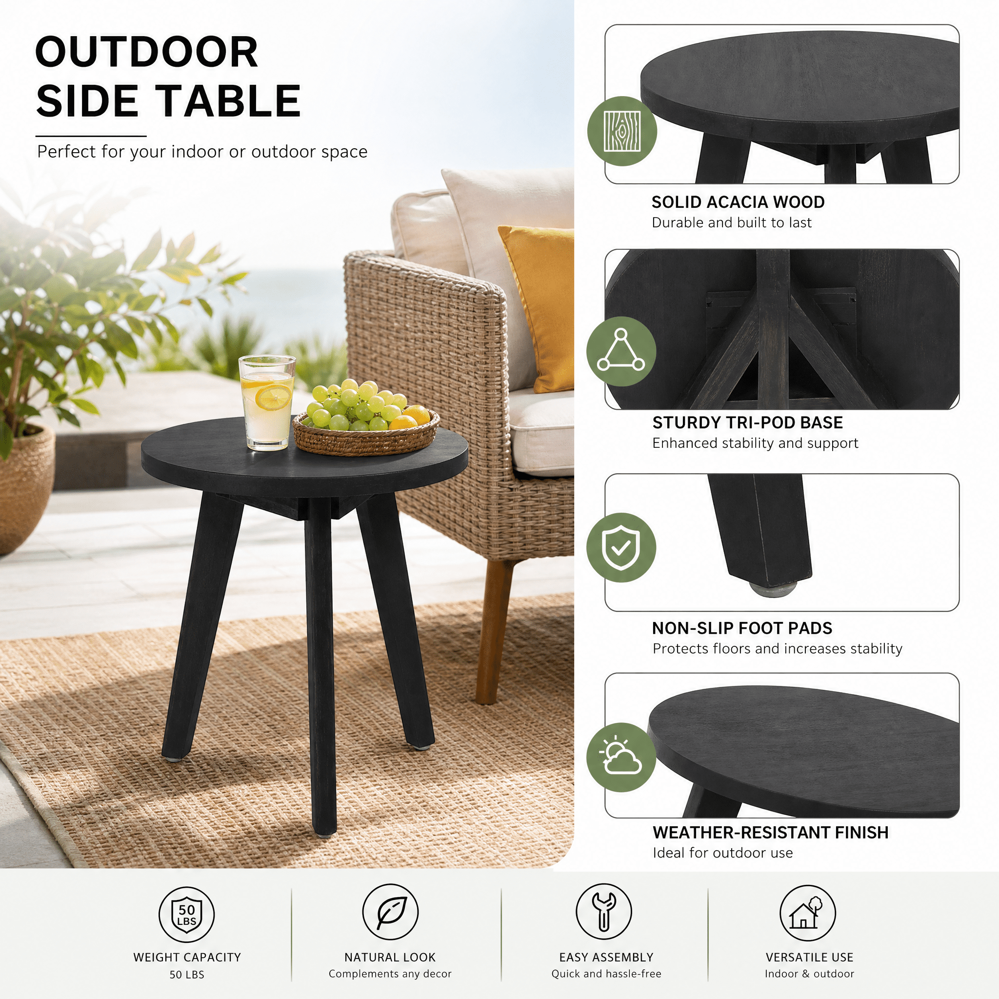 Side Table Outdoor Tables