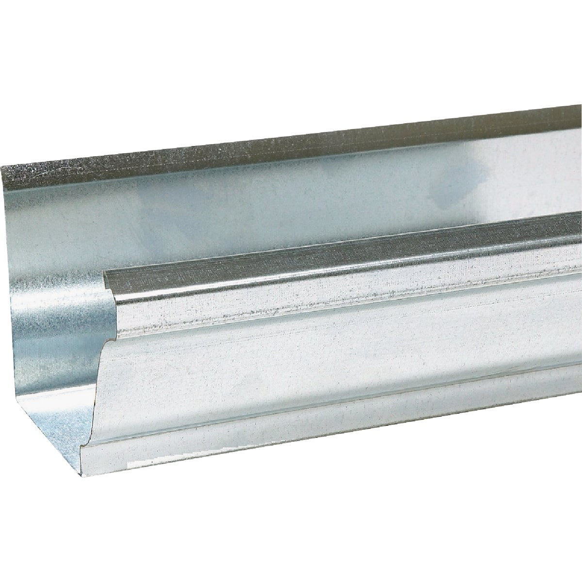 Amerimax Home Products 4 In. Galvanized Steel Gutter - Durable - 4 In. x 10 Ft, Silver