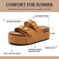 thumbnail image 2 of Sandals BiuYorby, zuecos con plataforma para mujer, plantilla de corcho, 2 of 6