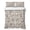 Brown, variant on Twin Quilt - Soft Microfiber Summer Quilt with 2 Pillow Shams, Farmhouse Khaki Lightweight Breathable Bedding Comforter Sets, Vintage Flower Leaf Botanical Plant Quilted Bedspread for All Season