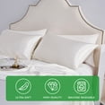thumbnail image 4 of Gogreen Satin Pillowcase for Hair and Skin, Silk Satin Pillowcase 2 Pack, Pillow Cases Set of 2, Silky Pillow Cover with Envelope Closure (20"x36", White, King), 4 of 5