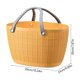 thumbnail image 3 of Bolso tipo cesta de compras tejido para la compra, picnic o almacenamiento | Asa ergonómica para facilitar el transporte | Diseño espacioso con apertura superior para ropa sucia, 3 of 6