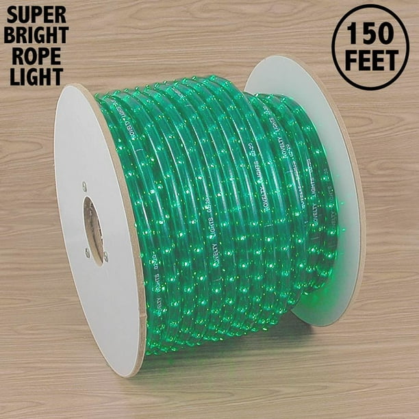 150 Foot Incandescent Rope Light Spool, 1/2 Diameter, 120 Volt - White