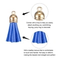 thumbnail image 4 of 1.46 Cuero Borla Llavero Borla Dije Granel con Tapa para Llavero Pulsera Joyería Fabricación Bricolaje Artesanía Accesorio 120uds, Azul, 4 of 7