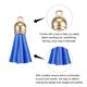 thumbnail image 4 of 1.46 Cuero Borla Llavero Borla Dije Granel con Tapa para Llavero Pulsera Joyería Fabricación Bricolaje Artesanía Accesorio 120uds, Azul, 4 of 7