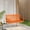 Orange, variant on WestinTrends Malibu Outdoor Patio HDPE Hanging Front Porch Swing Bench, Orange