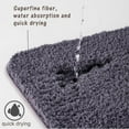 thumbnail image 4 of Bathroom Rugs Soft Microfiber Cozy Bath Mat For Tub Shower Bathroom Floors Rugs Mat Accessories Absorbent Non Slip Fluffy Thick, 4 of 6