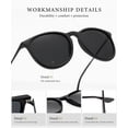 thumbnail image 5 of KALIYADI Cat Sunglasses Women Retro Polarized Sun Glasses with UV Protection for Women（3 Pack), 5 of 10