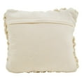 thumbnail image 5 of Saro Lifestyle 551.I18SC 18 in. Chunky Cable Knit Design Throw Pillow Cover, Ivory, 5 of 5