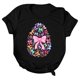 thumbnail image 4 of Mujeres Manga Corta de Verano Tops V-Cuello Impreso Suéter, Blusa de Moda Casual para la Primavera, 4 of 6