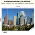 thumbnail image 3 of Peel and Stick Wallpaper Waterproof Houston Texas downtown city skyline Wall Mural Decor Self Adhesive and Removable 100in x 144in, 3 of 8