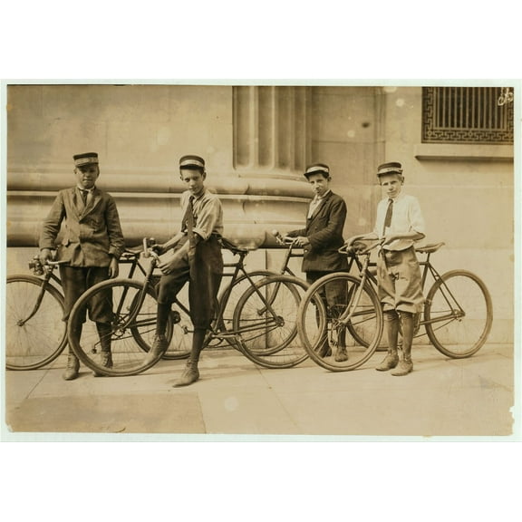 Group of Western Union Messengers in Norfolk Canvas Wall Art (20" x 30")