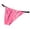 Pink, variant on ZToonmas Low Waist Ice Silk Men Briefs Breathable Quick Dry Hollow out Open Back Half Butt Underwear