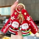 thumbnail image 2 of LLavero de silicona para árbol de Navidad, muñeco de nieve, accesorios colgantes, muñeca de pegamento suave, llaveros bonitos, regalos de joyería, 2 of 4