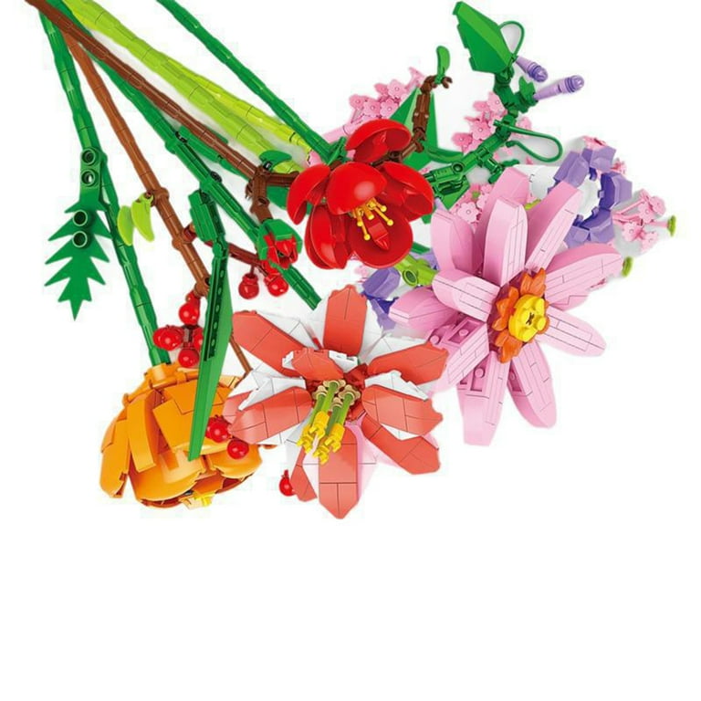 LEJHVAQK Flower Bouquet Building Blocks Advent Calendar 2025