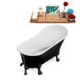 thumbnail image 4 of 67" Streamline N345BL-BL Clawfoot Tub and Tray With External Drain, 4 of 7