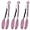 Pink, variant on Serving Tongs Kitchen Tongs - Heat Resistant, Premium Stainless Steel Locking Cooking Tongs with Silicone Tips, Mini Tongs with Silicone Tips 7-Inch Kitchen Tongs, Set of 3 (Black)