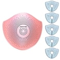 thumbnail image 2 of Article Populaire, Masque pour Adulte Couleur Crochet d'Oreille Réutilisable Taille + 5 Filtres, Pendentif, Rose, 2 of 2