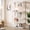 White, variant on Finmind 70.8" Tall Industrial Bookshelf, 5-Tier Displaying Bookcases with 8 Open Storage Shelf for Home Office, Living Room, Bedroom, Gray