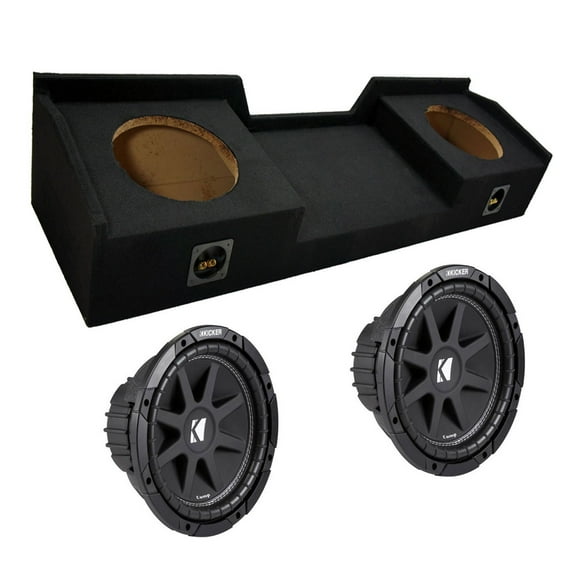 Custom Chevy Silverado 99-06 Ext Cab Dual 10 Loaded Kicker C10 Sub Box Enclosure