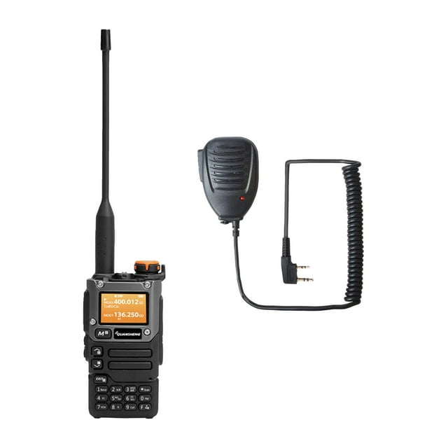 Radio bidireccional UV-K58, radio FM, canales de memoria, radioaficionado portátil para clima con micrófono