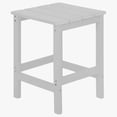 thumbnail image 2 of Garden Square Plastic Adirondack Outdoor Side Table, White, 2 of 7
