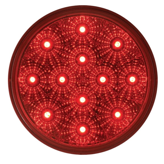 Optronics STL23R24BP 4" Round Sealed LED Stop/Turn/Tail Light, Red