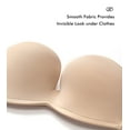 thumbnail image 7 of DELIMIRA Women's Strapless Bra Plunge Push Up Seamless Slightly Lined Support Plus Size, 7 of 7