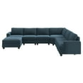 thumbnail image 4 of HONBAY Reversible Modular Sectional Sofa U-Shaped, Corduroy Sleeper Sofa Bed with Storage for Living Room, Navy Blue, 4 of 10