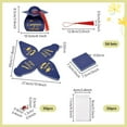 thumbnail image 4 of 50 juegos de cajas de regalo para graduación: cajas para dulces, birrete con borlas rojas, cabujones de madera con borlas, cabujones de madera, bolsas de celofán y decoración para cajas., 4 of 9