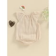 thumbnail image 6 of Suealasg Baby Girls Summer Outfit Short Sleeve Crew Neck Romper Bodysuit 3M 6M 9M 12M 18M 24M Cute One Piece Clothes for Newborn Girls, 6 of 9